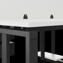 Стол офисный Kobor O1/2-120/140 black/premium Стол офисный Kobor O1/2-120/140 black/premium