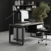Стол офисный Kobor O1/2-140/160 black/chicago