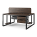 Стол офисный Kobor O1/2-100/120 black/charlston