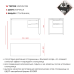 Стол офисный Kobor O1/2-100/160 black/charlston Стол офисный Kobor O1/2-100/160 black/charlston