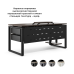 Стол офисный Kobor O1/2-100/160 black/charlston Стол офисный Kobor O1/2-100/160 black/charlston