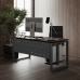 Стол офисный Kobor O1/2-100/160 black/charlston Стол офисный Kobor O1/2-100/160 black/charlston