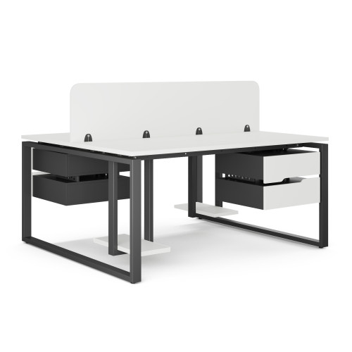 Стол офисный Kobor O1/2-80/140 graphite/premium Стол офисный Kobor O1/2-80/140 graphite/premium