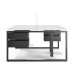 Стол офисный Kobor O1/2-80/160 graphite/premium Стол офисный Kobor O1/2-80/160 graphite/premium
