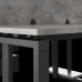 Стол офисный Kobor O1/2-80/140 graphite/chicago
