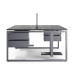 Стол офисный Kobor O1/2-80/140 graphite/wood Стол офисный Kobor O1/2-80/140 graphite/wood