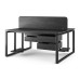 Стол офисный Kobor O1/2-100/140 graphite/wood Стол офисный Kobor O1/2-100/140 graphite/wood