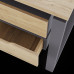 Стол офисный Kobor O1/2-180/120 graphite/natural Стол офисный Kobor O1/2-180/120 graphite/natural