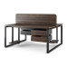 Стол офисный Kobor O1/2-120/160 graphite/charlston Стол офисный Kobor O1/2-120/160 graphite/charlston