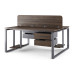 Стол офисный Kobor O1/2-180/160 graphite/charlston Стол офисный Kobor O1/2-180/160 graphite/charlston