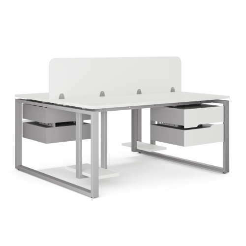 Стол офисный Kobor O1/2-80/160 aluminum/premium Стол офисный Kobor O1/2-80/160 aluminum/premium