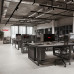 Стол офисный Kobor O1/2-160/160 aluminum/chicago