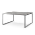 Стол офисный Kobor O1/2-180/160 aluminum/chicago