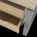 Стол офисный Kobor O1/2-80/120 aluminum/natural Стол офисный Kobor O1/2-80/120 aluminum/natural