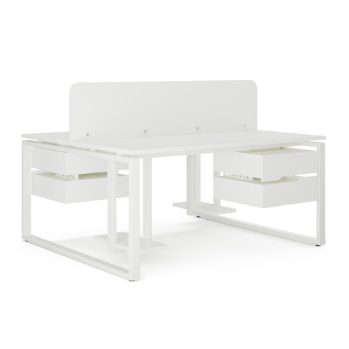 Стол офисный Kobor O1/2-80/120 white/premium Стол офисный Kobor O1/2-80/120 white/premium