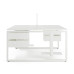 Стол офисный Kobor O1/2-80/160 white/premium Стол офисный Kobor O1/2-80/160 white/premium