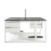 Стол офисный Kobor O1/2-140/140 white/wood