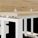 Стол офисный Kobor O1/2-140/160 white/natural Стол офисный Kobor O1/2-140/160 white/natural