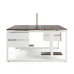 Стол офисный Kobor O1/2-120/120 white/charlston