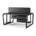 Стол офисный Kobor TB/2-180/140 black/wood