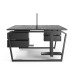 Стол офисный Kobor TB/2-160/160 black/wood Стол офисный Kobor TB/2-160/160 black/wood