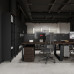Стол офисный Kobor TB/2-120/120 black/charlston