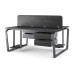 Стол офисный Kobor TB/2-140/140 graphite/wood Стол офисный Kobor TB/2-140/140 graphite/wood
