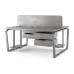 Стол офисный Kobor TB/2-80/120 aluminum/chicago Стол офисный Kobor TB/2-80/120 aluminum/chicago