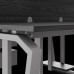 Стол офисный Kobor TB/2-160/120 aluminum/wood Стол офисный Kobor TB/2-160/120 aluminum/wood