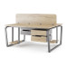 Стол офисный Kobor TB/2-80/140 aluminum/natural Стол офисный Kobor TB/2-80/140 aluminum/natural