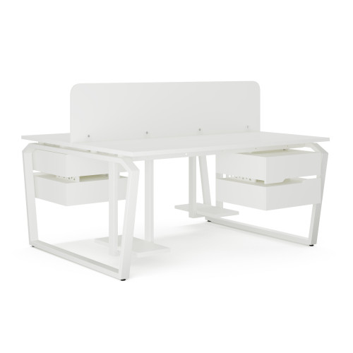 Стол офисный Kobor TB/2-80/140 white/premium