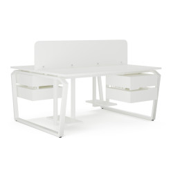 Стол офисный Kobor TB/2-80/160 white/premium Стол офисный Kobor TB/2-80/160 white/premium