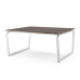 Стол офисный Kobor TB/2-120/140 white/charlston