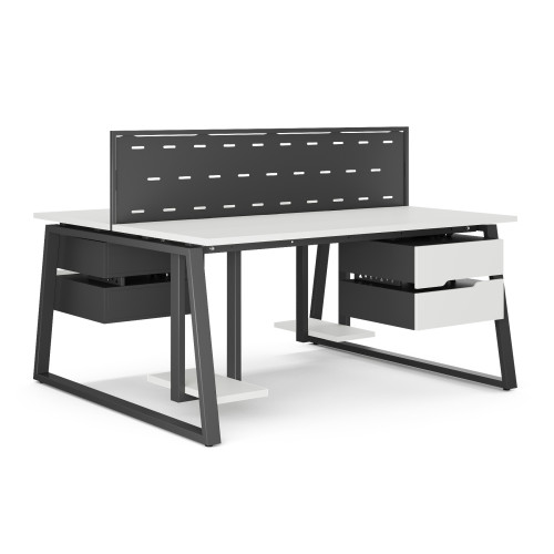 Стол офисный Kobor TR/2-80/140 black/premium