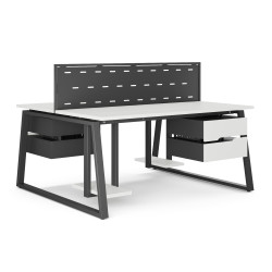 Стол офисный Kobor TR/2-80/160 black/premium
