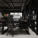 Стол офисный Kobor TR/2-80/120 black/wood Стол офисный Kobor TR/2-80/120 black/wood