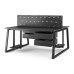 Стол офисный Kobor TR/2-140/140 black/wood