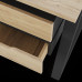 Стол офисный Kobor TR/2-120/140 black/natural