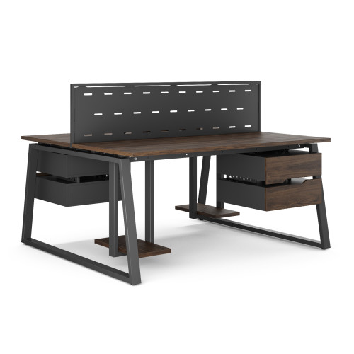 Стол офисный Kobor TR/2-100/140 black/charlston Стол офисный Kobor TR/2-100/140 black/charlston