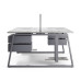 Стол офисный Kobor TR/2-80/140 graphite/chicago Стол офисный Kobor TR/2-80/140 graphite/chicago