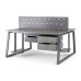 Стол офисный Kobor TR/2-120/160 graphite/chicago Стол офисный Kobor TR/2-120/160 graphite/chicago