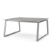 Стол офисный Kobor TR/2-100/120 aluminum/chicago