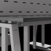 Стол офисный Kobor TR/2-140/120 aluminum/wood
