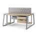 Стол офисный Kobor TR/2-80/160 aluminum/natural Стол офисный Kobor TR/2-80/160 aluminum/natural