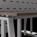Стол офисный Kobor TR/2-120/160 aluminum/charlston Стол офисный Kobor TR/2-120/160 aluminum/charlston