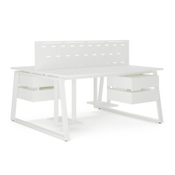 Стол офисный Kobor TR/2-80/140 white/premium