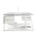 Стол офисный Kobor TR/2-160/160 white/chicago