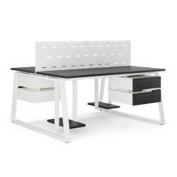 Стол офисный Kobor TR/2-80/120 white/wood