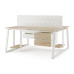 Стол офисный Kobor TR/2-80/160 white/natural