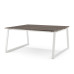Стол офисный Kobor TR/2-80/160 white/charlston